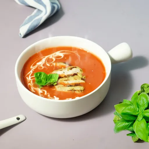 Roasted Tomato And Chicken Soup