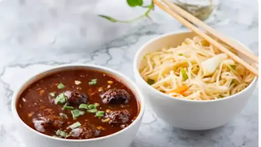 Veg Manchurian Noodles