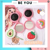 Gương Kèm Lược Gấp Gọn Dễ Thương - Beyou