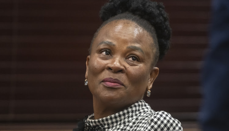 Advocate Busisiwe Mkhwebane plans to launch another urgent recusal application against section 194 inquiry committee chair Richard Qubudile Dyantyi. (Photo by Gallo Images/Brenton Geach)