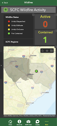 Screenshot S.C. Forestry Commission