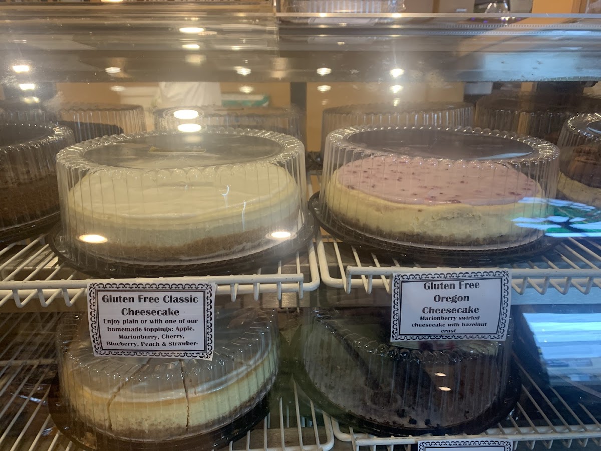 Gluten-Free Cheesecake at Chalet Restaurant & Bakery