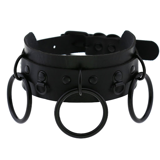 Title 4, Collier gothique en cuir PU double couche pour ...