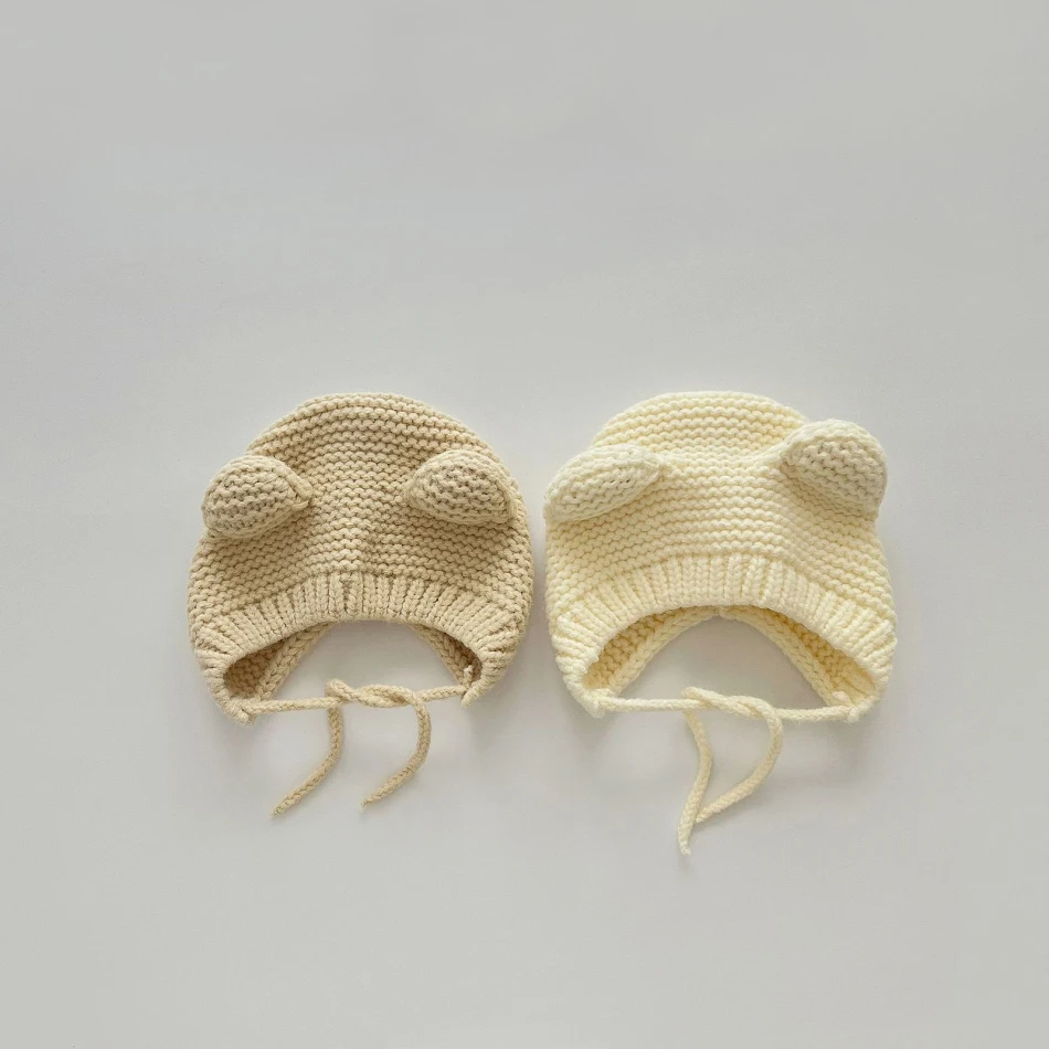 Gorro coreano para bebé con protección auditiva, diseño de dibujos animados bonitos, ideal para mantener a tu pequeño abrigado y seguro.
