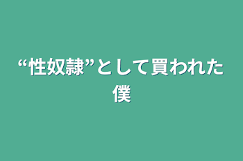 「“性奴隷”として買われた僕」のメインビジュアル