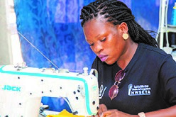 rural cooperatives that have been set up and funded by the Health and Welfare Sector Education and Training Authority (HWSETA) to manufacture uniforms for schools in their communities.