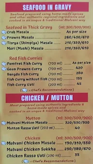 Simply Malvani Seafood Restaurant menu 2