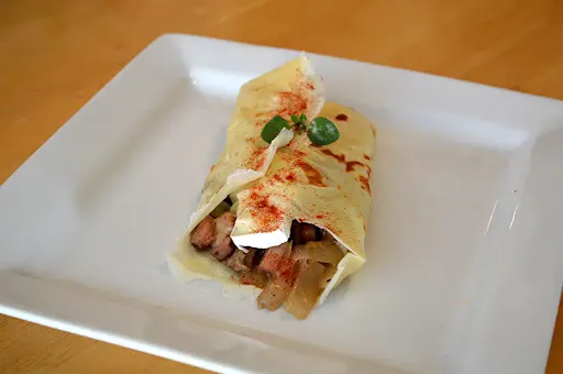 Chicken Sausage And Mushroom Crepe