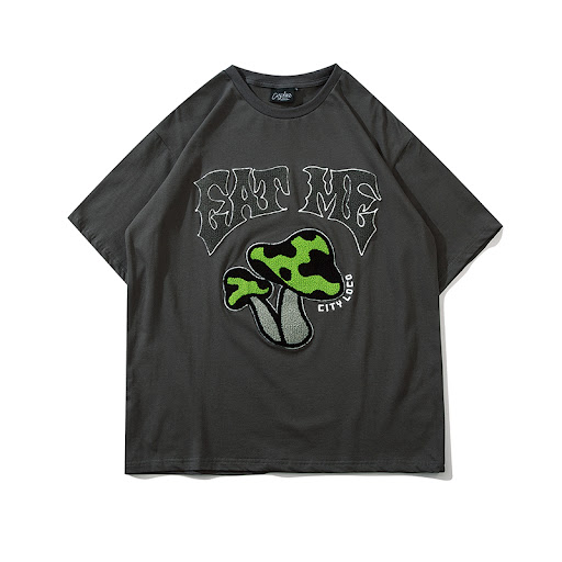 Title 1, Mushroom Embroidery T shirt