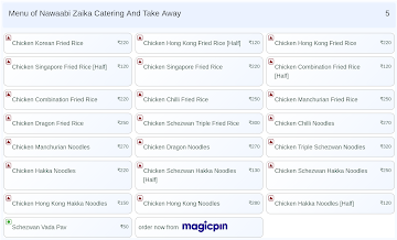 Nawaabi Zaika Catering And Take Away menu 