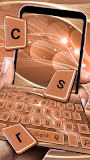 Rose Gold Silk Keyboard Theme