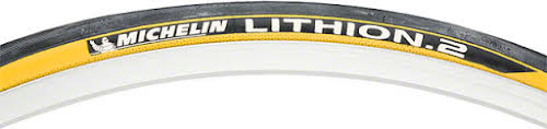 Michelin Lithion 2 Tire, 700 x 23mm Black/Yellow