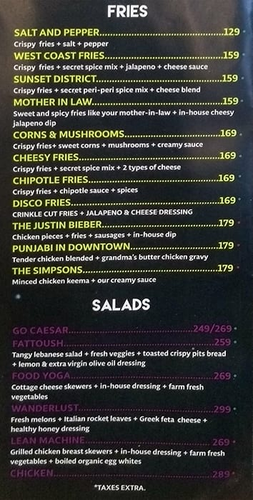 BlackJack menu 