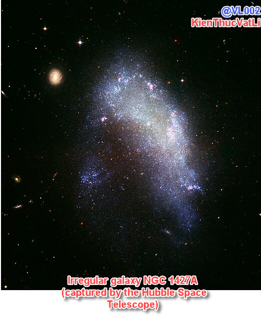 Irregular galaxy NGC 1427A (captured by the Hubble Space Telescope)