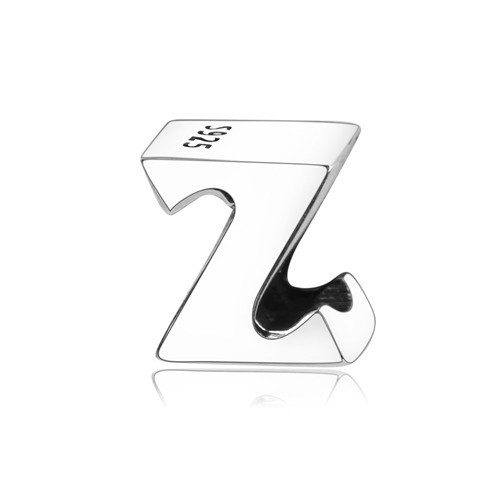 Title 22, Sterling Silver 26 English Alphabet Beads for p...