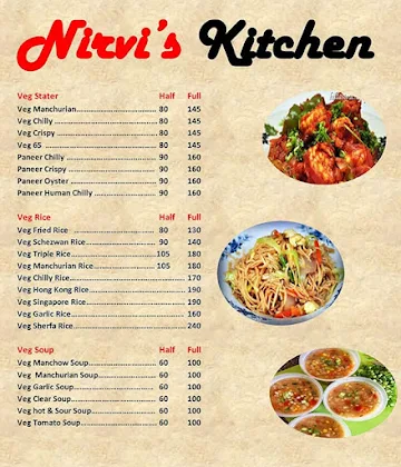 Nirvi's Kitchen menu 