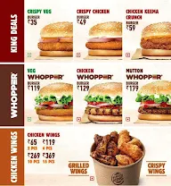 Burger King menu 1