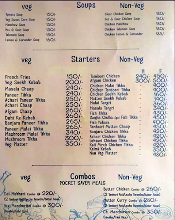 Biryanivala menu 