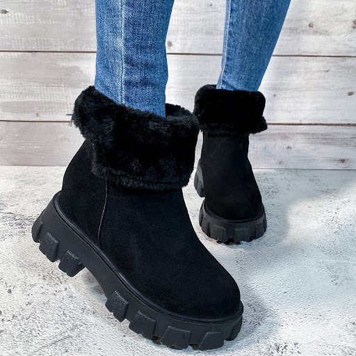 Title 3, Round head thickened medium snow boots for wint...