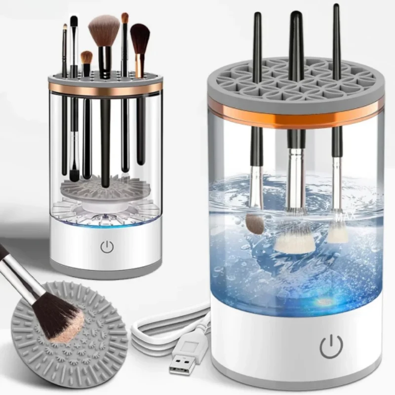 Makeup Brush Cleaner Automatic Rotating Makeup Brush Cleaner USB Portable Electric Cosmetic Makeup Brush Rotary Washing 