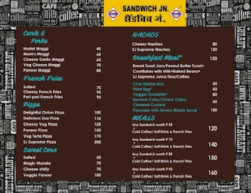 Sandwich Jn menu 