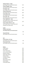 Oru Kadi menu 3