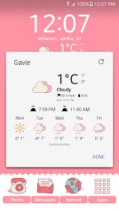 Pink Weather Icons for Chronus screenshot 7