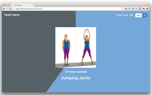 DeskTrainer Jumping Jacks 