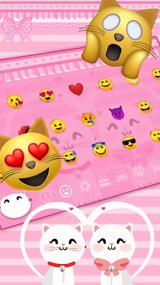 Pink Cute Kitty Cat Keyboardのおすすめ画像3