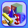 Simple 3D Shapes Objects Games icon