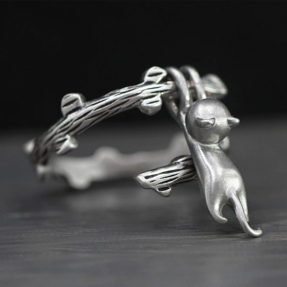 Kitten climbing branch ring an interactive toy for climbing, playing, and exercise. Provides a safe and fun space for yo