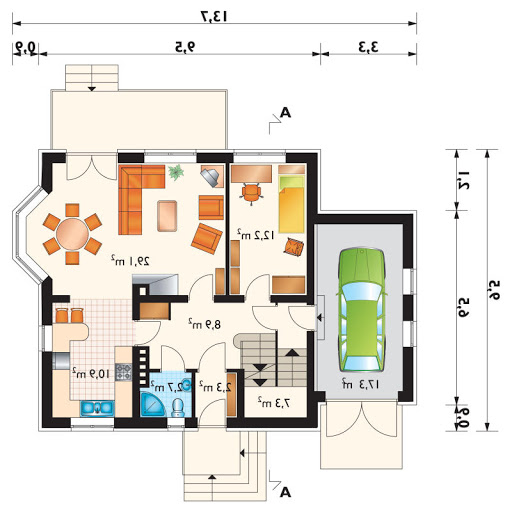 Sybilla-2 - Rzut parteru