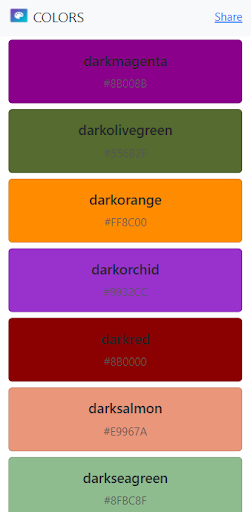 Screenshot Colors