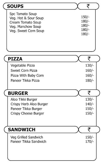 Khana Khajana menu 