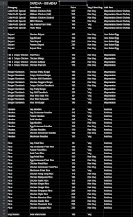 Cafe KA-03 menu 1