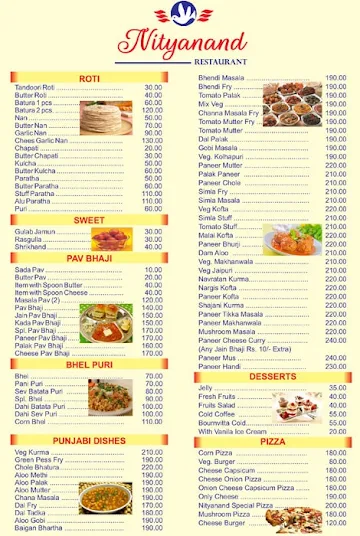 Nityanand Restaurant menu 