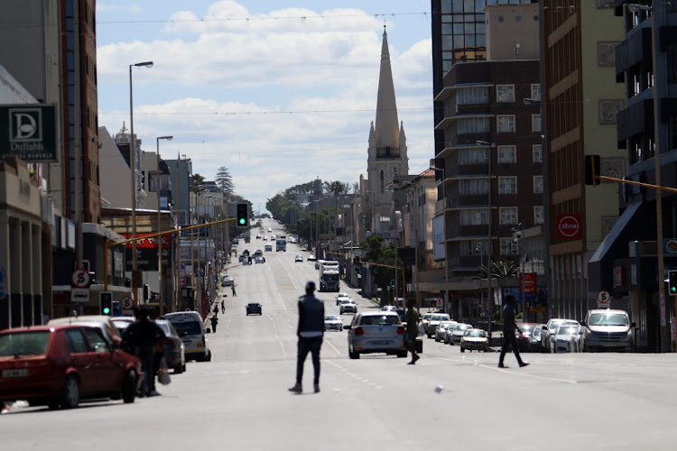 Oxford street in East London was relatively quiet on day one of the 21-day lockdown.