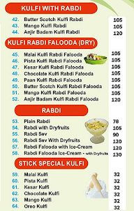 Rassily Falooda menu 2