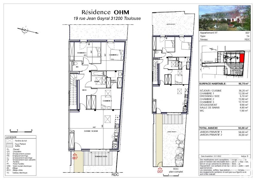 Vente appartement 4 pièces 96 m² à Toulouse (31000), 480 000 €