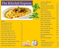 Khichdi Express menu 1