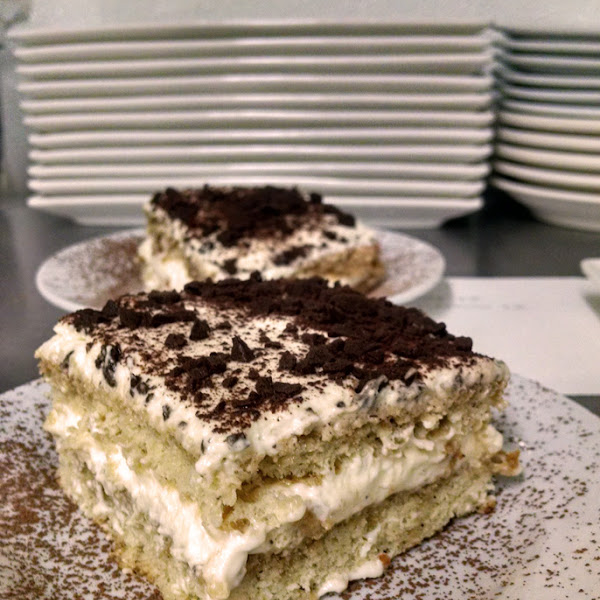 Tiramisu, house made lady fingers and mascarpone cheese