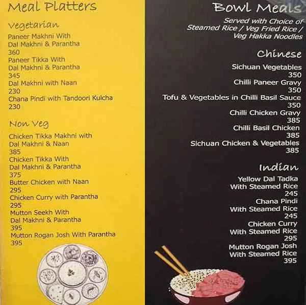 Raffles Cafe menu 