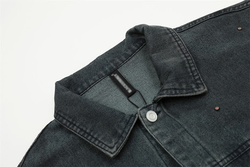 Title 11, Mens Punk Distressed Denim Jacket Coat Stylish...