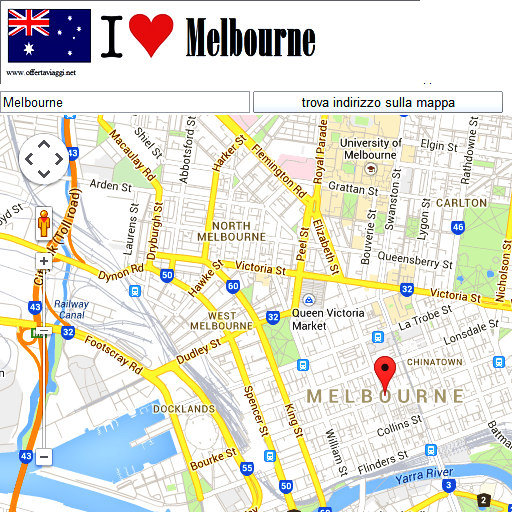 Melbourne map