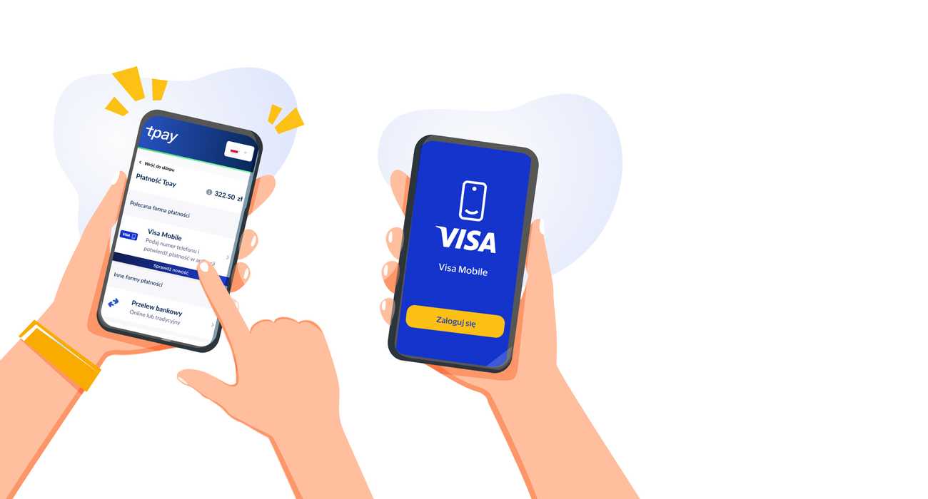 Nowa metoda płatności Tpay - Visa Mobile - już przed wami! Realizacja transakcji wymaga od klienta podania numeru telefonu, a dodatkowo też zatwierdzenia płatności w apce mobilnej Visa lub banku. Klienci, by skorzystać z nowej metody transakcji muszą aktywować usługę w aplikacji mobilnej banku, albo… Zainstalować na telefonie aplikację Visa Mobile!