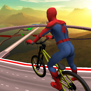 Download Impossible Superhero BMX Bicycle Spider Boy Stunts For PC Windows and Mac