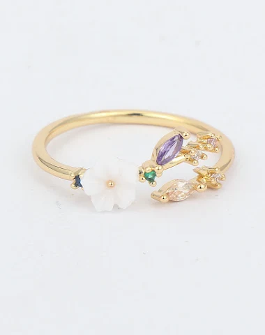 Bague plaquée cuivre tendance, très - 3