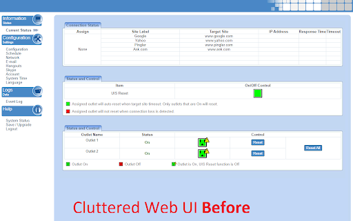 Power Switch Control Page Simplifier