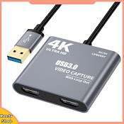 Đầu Chuyển Đổi Thẻ Âm Thanh / Video 4K 1080P Hdmi Sang Usb 3.0 Hd 1080P60