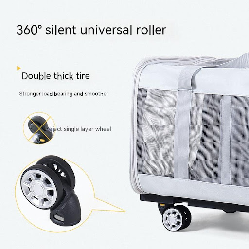 Title 4, Large Pet Trolley Bag Cat Comfortable and Safe ...